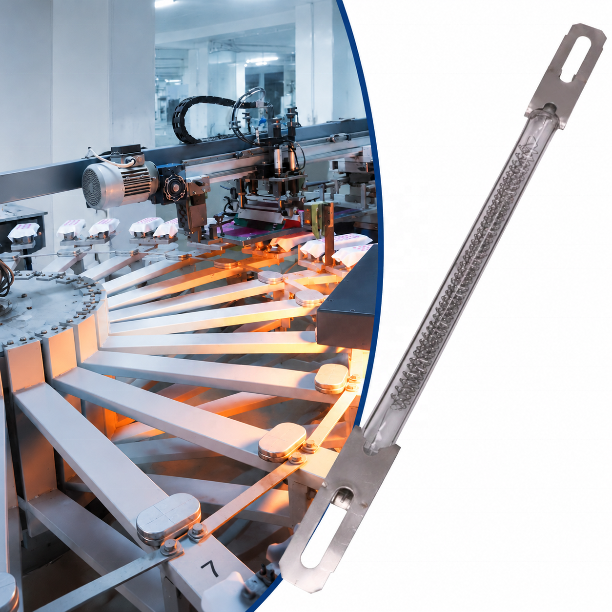 Engineering a 1 1 Drop in Replacement R7s Quartz Heater for KTK Oval Printing Machines